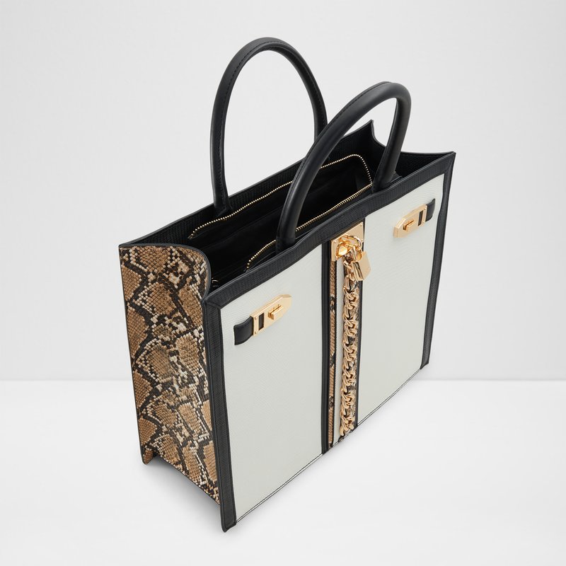 Aldo velika satchel torba AVOMA SYN MIX MAT - crna 3