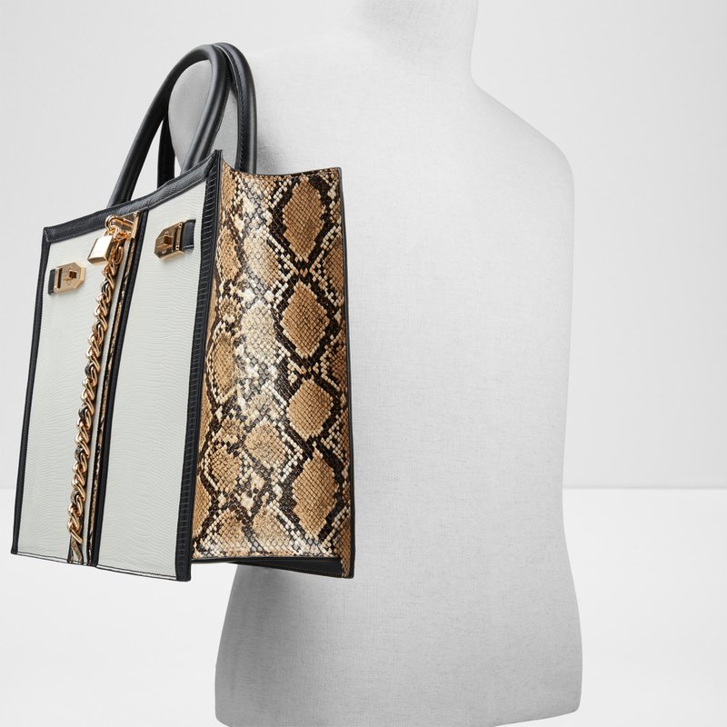 Aldo velika satchel torba AVOMA SYN MIX MAT - crna 4