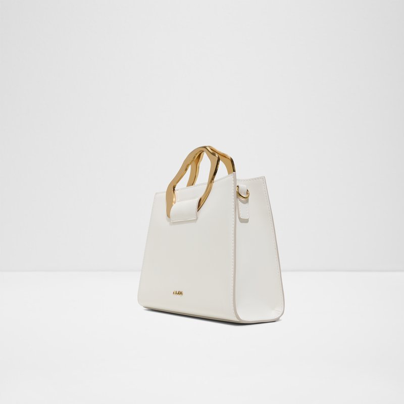 Aldo satchel torbica za nošenje u ruci AZERALLUX SYN MIX MAT - bijela 2