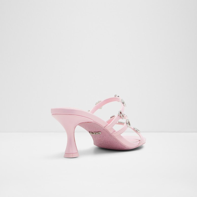 Aldo natikače na petu BARBIEBLVD SYN METALLIC - ružičasta 7