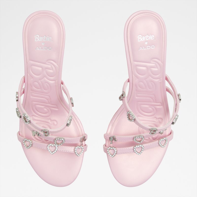 Aldo natikače na petu BARBIEBLVD SYN METALLIC - ružičasta 5