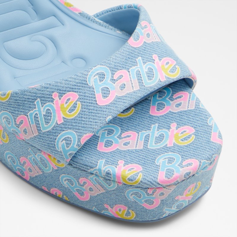 Aldo sandale na visoku petu BARBIEPARTY TEX DENIM - plava 4