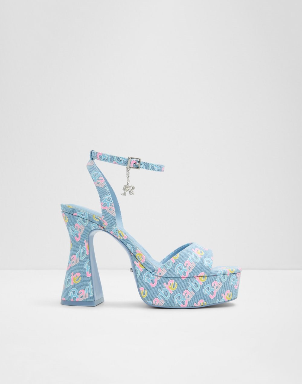 Aldo sandale na visoku petu BARBIEPARTY TEX DENIM - plava