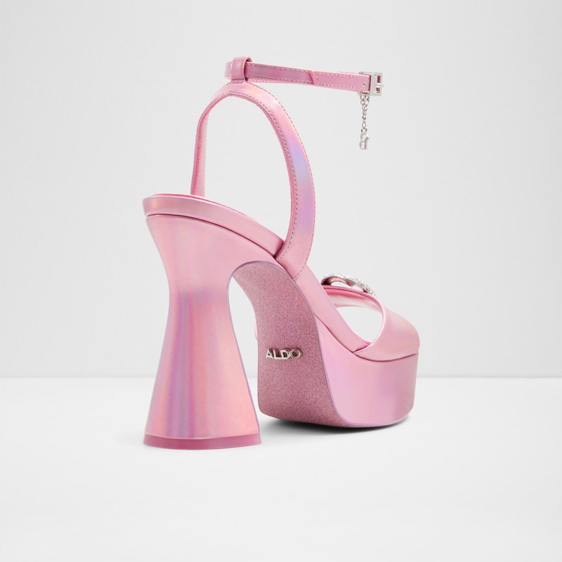 Aldo sandale na visoku petu BARBIEPARTY SYN SHINY - ružičasta 7