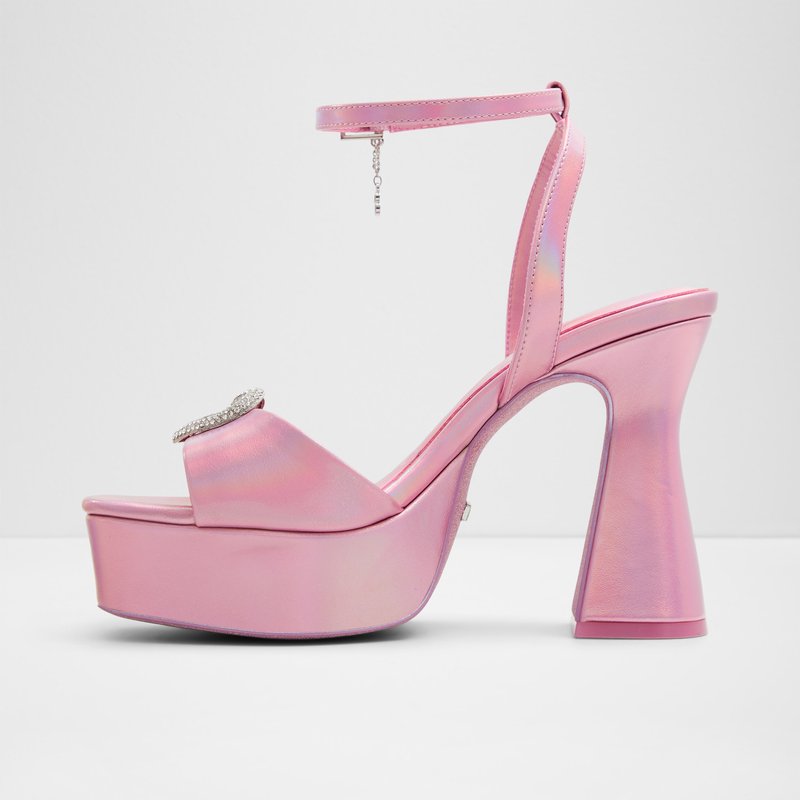 Aldo sandale na visoku petu BARBIEPARTY SYN SHINY - ružičasta 2