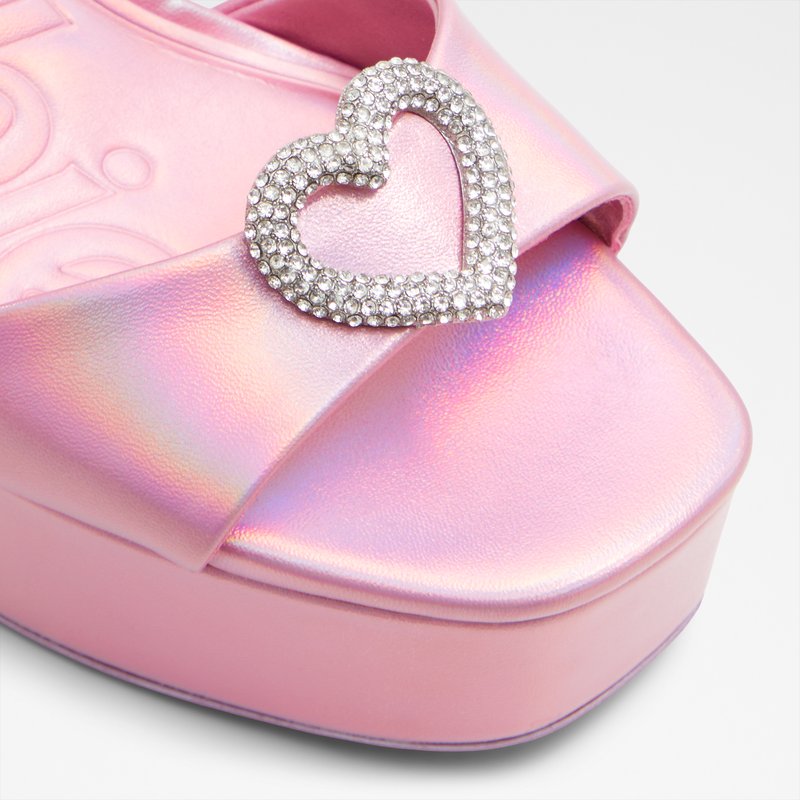 Aldo sandale na visoku petu BARBIEPARTY SYN SHINY - ružičasta 4