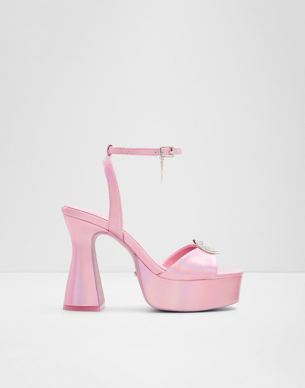 Aldo sandale na visoku petu BARBIEPARTY SYN SHINY - ružičasta