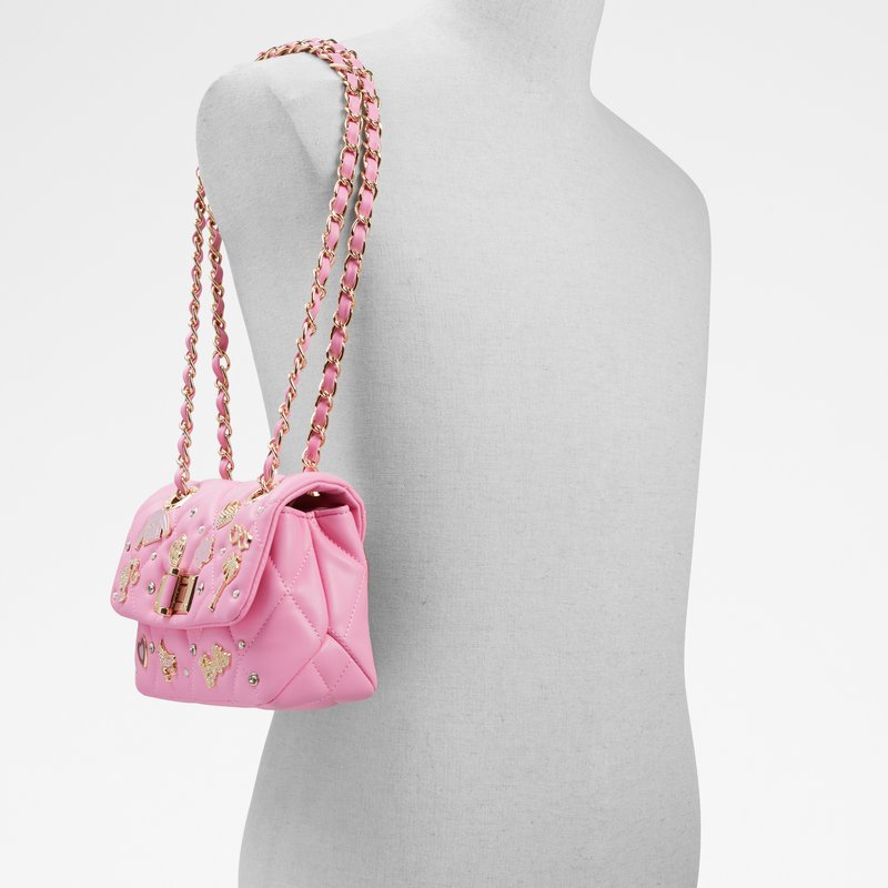 Aldo torbica za nošenje na ramenu BARBIEQCROSS SYN SMOOTH - ružičasta
