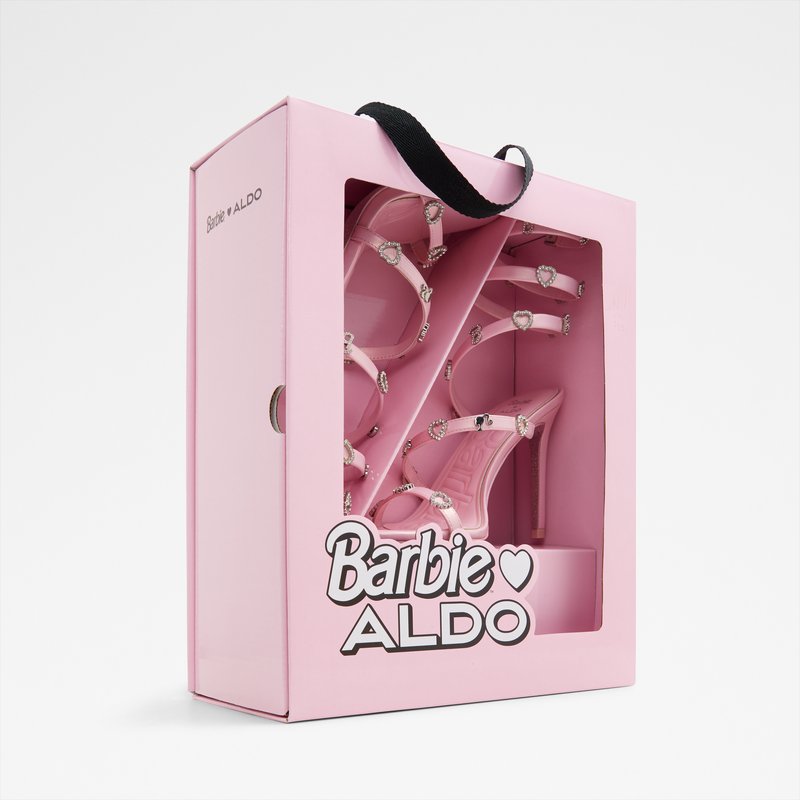 Aldo sandale na visoku petu BARBIERUNWAY SYN METALLIC - ružičasta 6