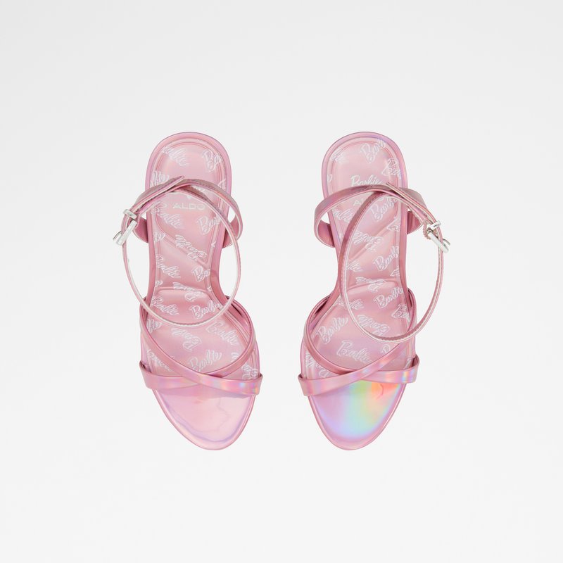 Aldo sandale na visoku petu BARBIESANDAL SYN MIRROR - ružičasta 5