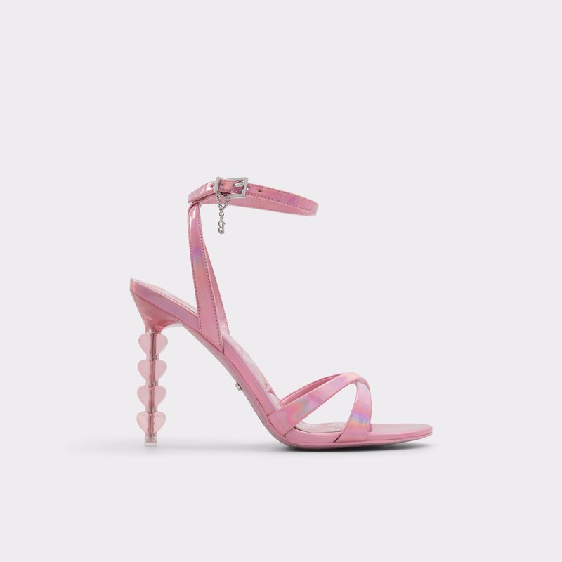 Aldo sandale na visoku petu BARBIESANDAL SYN MIRROR - ružičasta 1