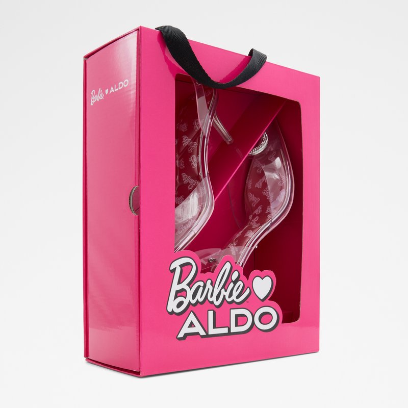 Aldo sandale na srednje visoku petu BARBIESLINGB SYN CLEAR TPU - ružičasta 7
