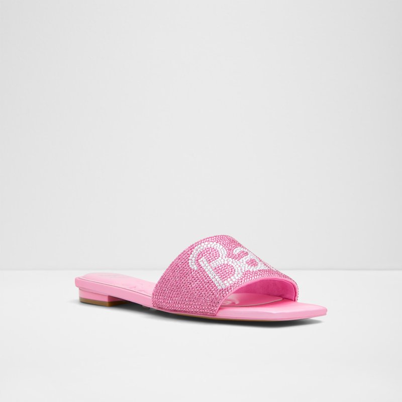 Aldo ravne sandale BARBIEVILLE TEX SATIN - ružičasta 3