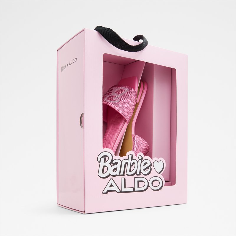 Aldo ravne sandale BARBIEVILLE TEX SATIN - ružičasta