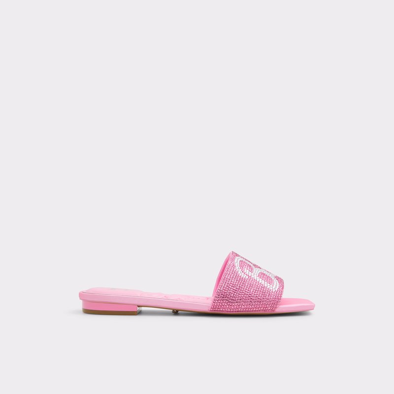 Aldo ravne sandale BARBIEVILLE TEX SATIN - ružičasta 1