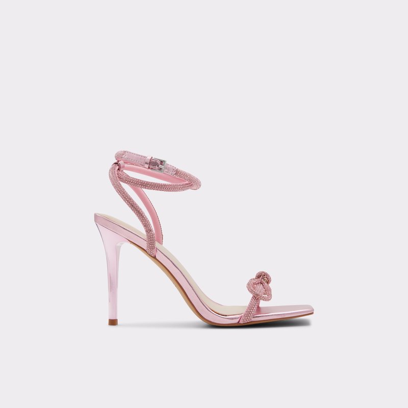 Aldo sandale na visoku petu BARRONA TEX MIX MAT - ružičasta 1