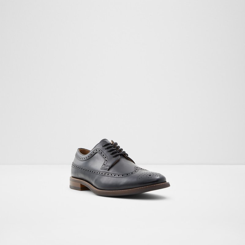 Aldo derby cipele BATTISTONFLEX LEA SMOOTH - crna 4