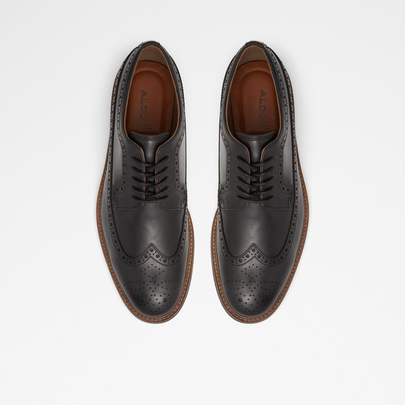 Aldo derby cipele BATTISTONFLEX LEA SMOOTH - crna 6