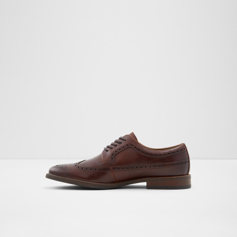 Aldo derby cipele BATTISTONFLEX LEA SMOOTH - smeđa 3