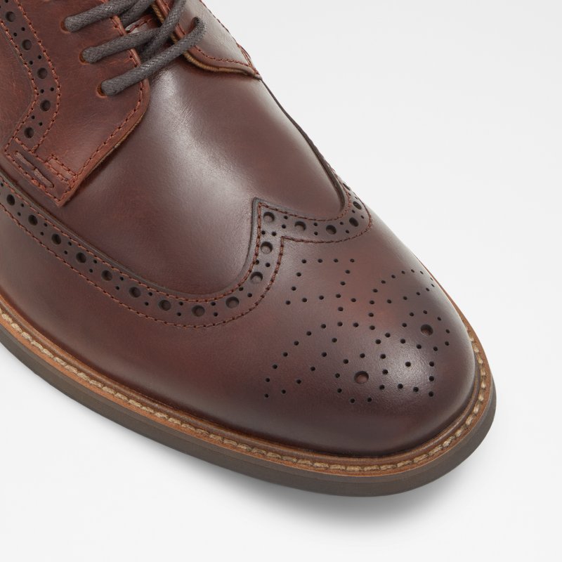 Aldo derby cipele BATTISTONFLEX LEA SMOOTH - smeđa 5