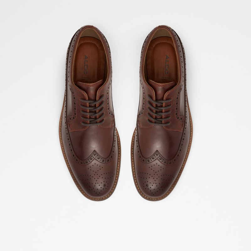 Aldo derby cipele BATTISTONFLEX LEA SMOOTH - smeđa 6