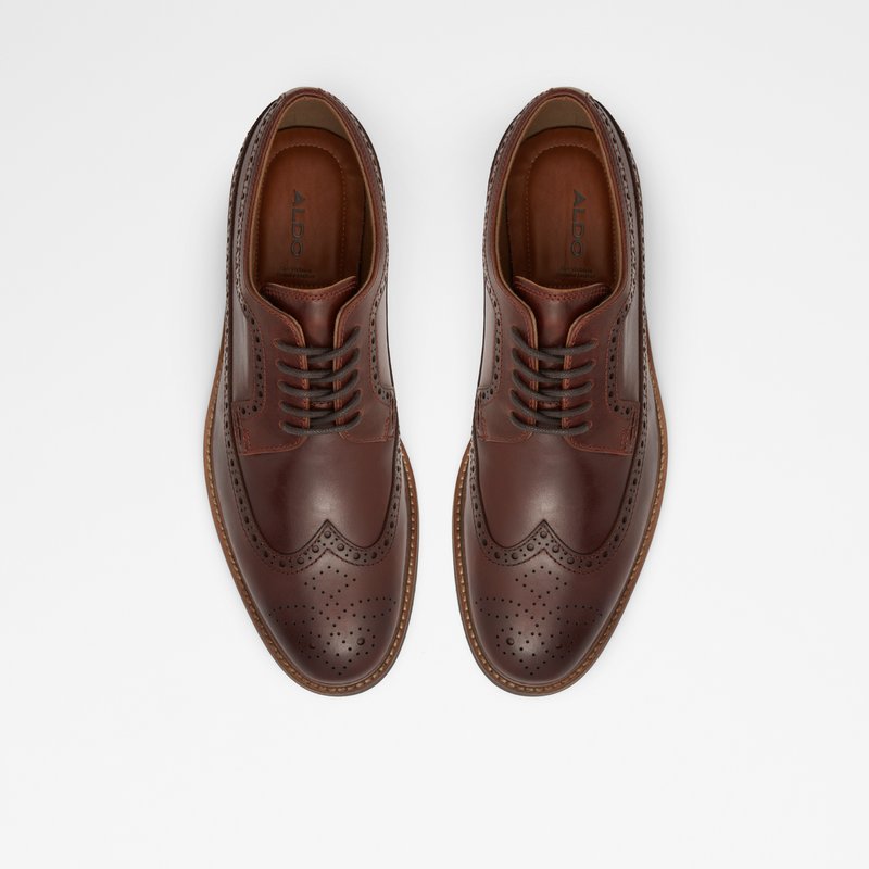Aldo derby cipele BATTISTONFLEX LEA SMOOTH - smeđa 6