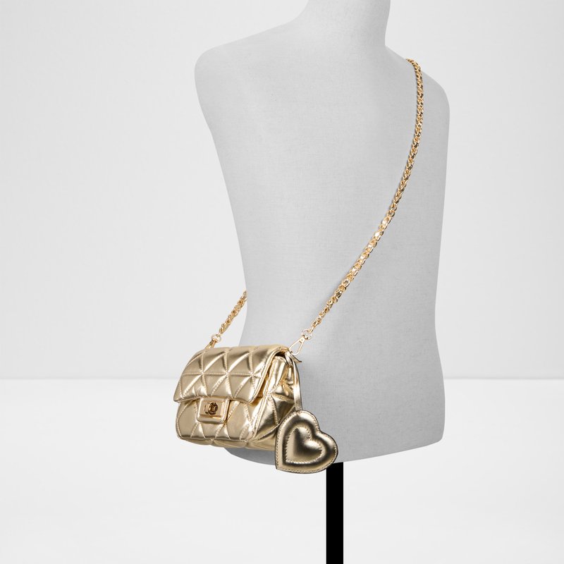 Aldo svečama torbica za nošenje u ruci ili na ramenu BBELLAMINI SYN MIX MAT - zlatna 3