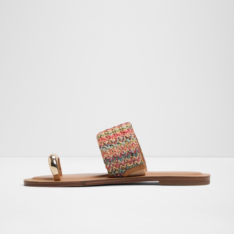 Aldo ravne natikače BEACHWALK TEX RAFFIA - multicolor 3