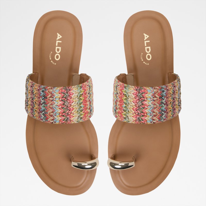 Aldo ravne natikače BEACHWALK TEX RAFFIA - multicolor 6