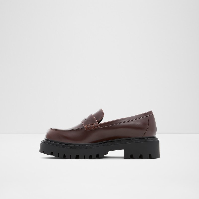 Aldo mokasine BIGSTRUT SYN SHINY - smeđa 3