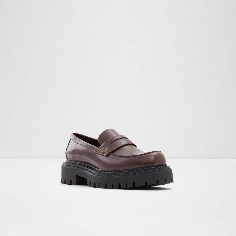 Aldo mokasine BIGSTRUT SYN SHINY - smeđa 6