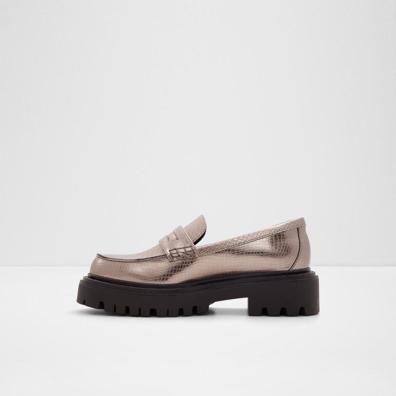 Aldo mokasine BIGSTRUT SYN METALLIC - siva 2