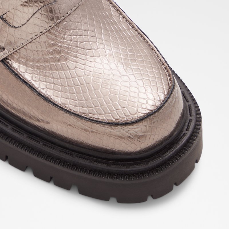 Aldo mokasine BIGSTRUT SYN METALLIC - siva 4