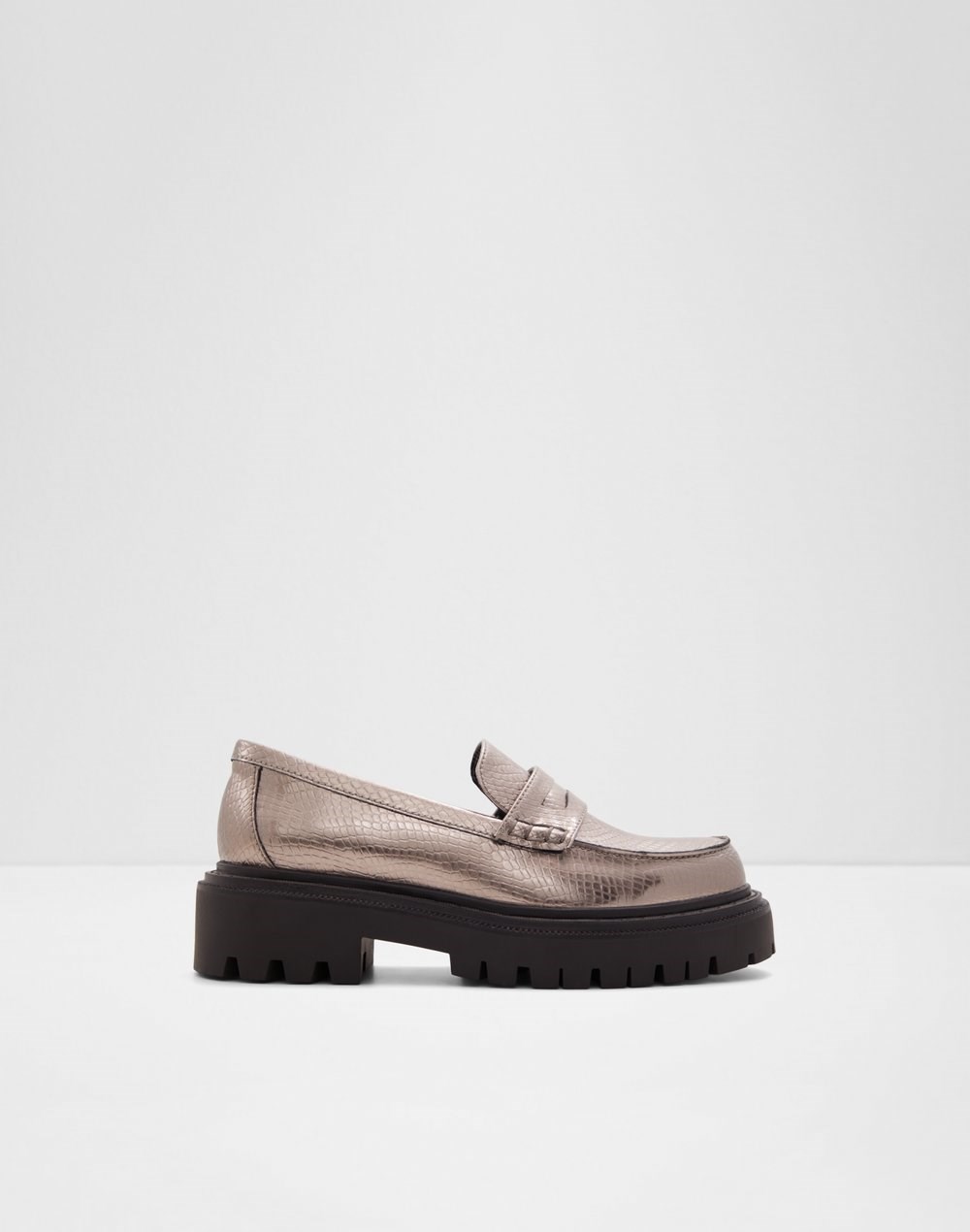 Aldo mokasine BIGSTRUT SYN METALLIC - siva