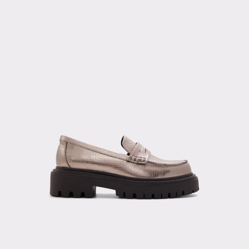 Aldo mokasine BIGSTRUT SYN METALLIC - siva 1
