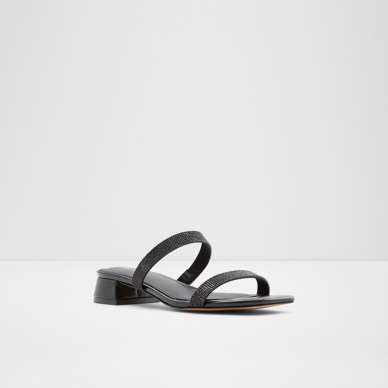 Aldo ravne sandale BILIWEN TEX MIX MAT - crna 3