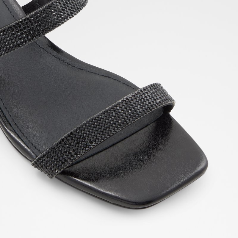 Aldo ravne sandale BILIWEN TEX MIX MAT - crna 5