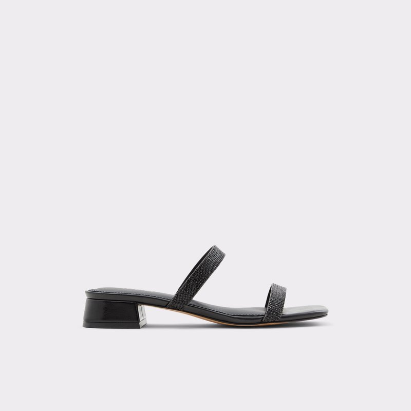 Aldo ravne sandale BILIWEN TEX MIX MAT - crna 1