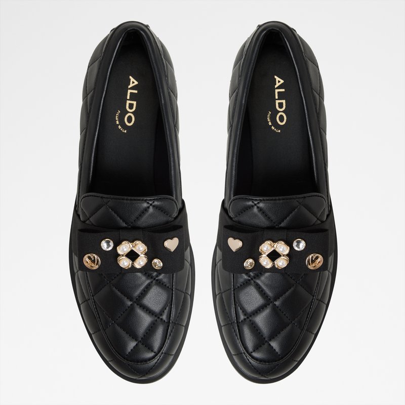 Aldo ženske mokasine BISSAMO SYN QUILTED - crna 5