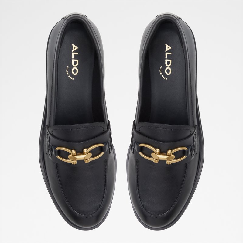Aldo kožne mokasinke BISSOM LEA SMOOTH - crna 5