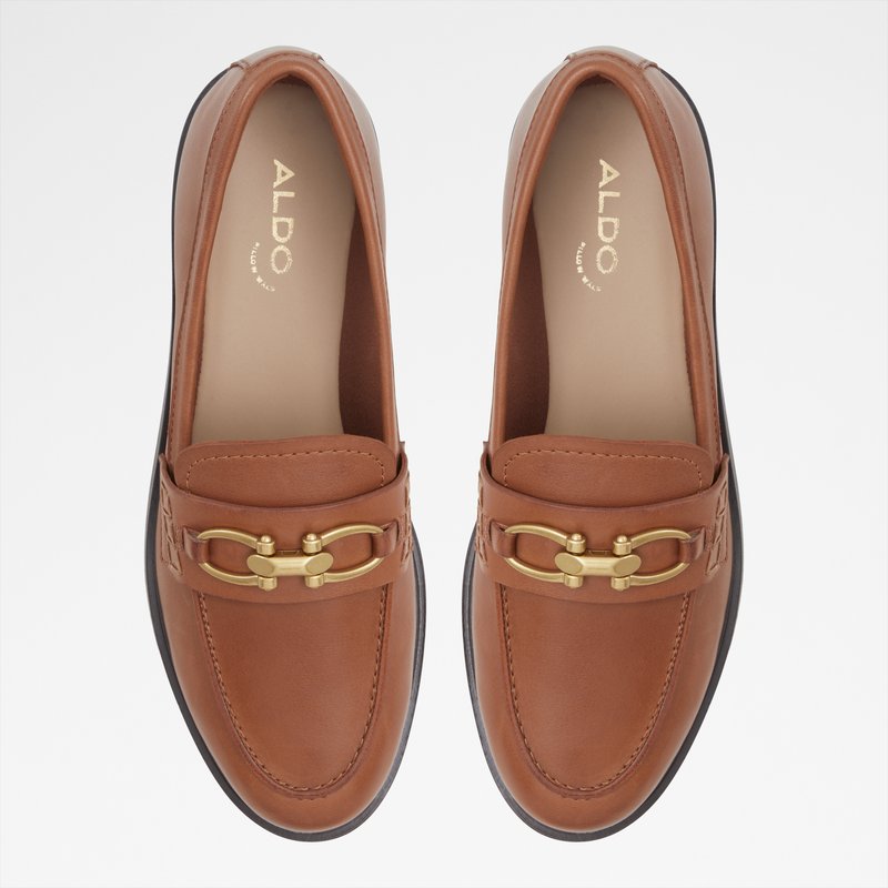 Aldo kožne mokasinke BISSOM LEA SMOOTH - smeđa 5