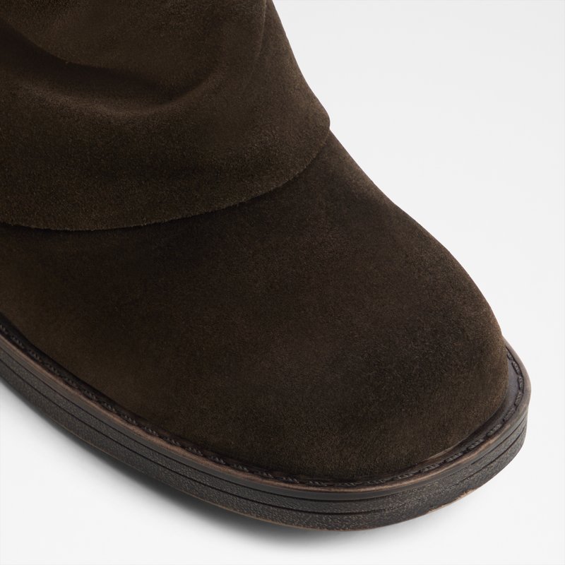 Aldo čizme na petu BITSE LEA SUEDE - smeđa 4