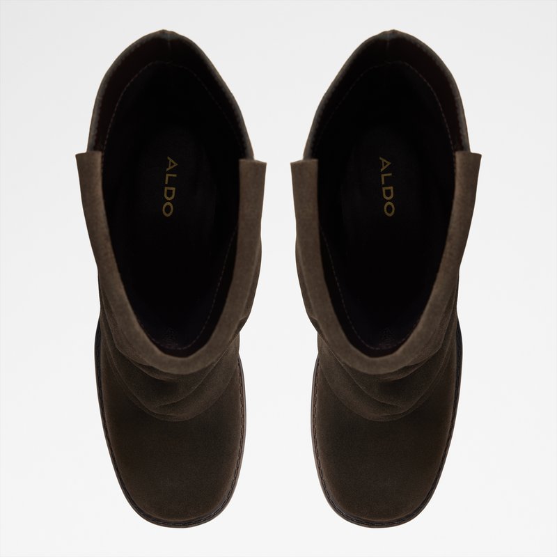 Aldo čizme na petu BITSE LEA SUEDE - smeđa 5