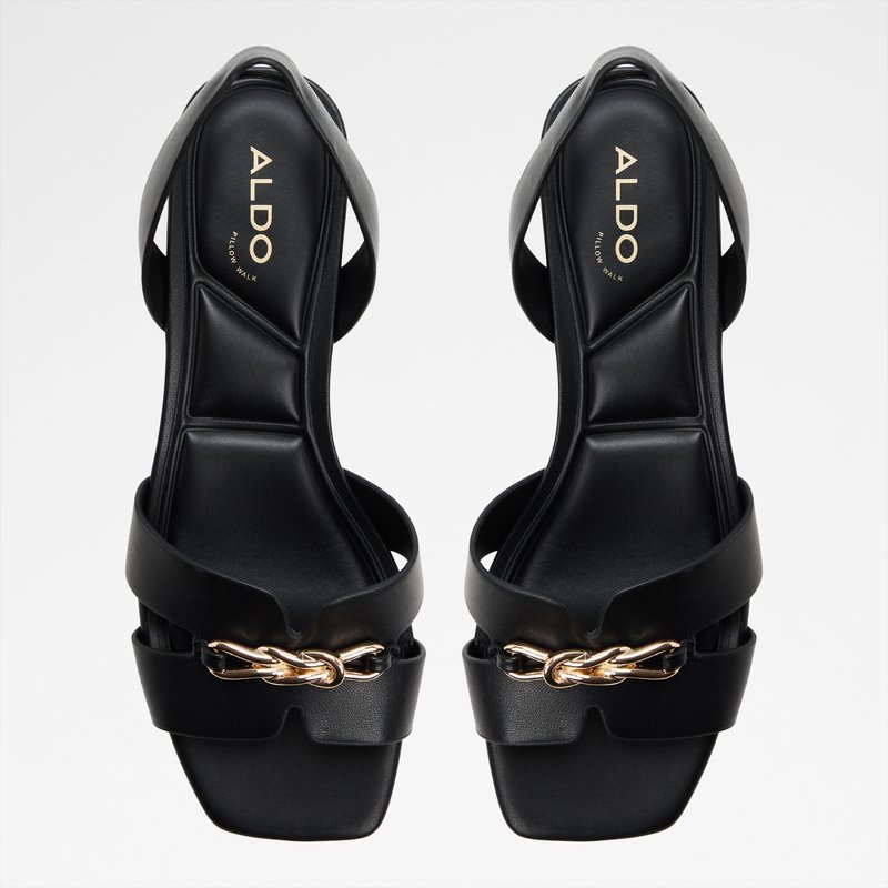 Aldo ravne sandale BLAIKE SYN SMOOTH - crna 5