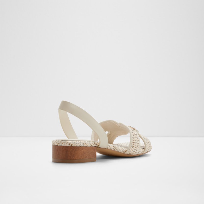 Aldo ravne sandale BLAIKE TEX RAFFIA - bijela 6