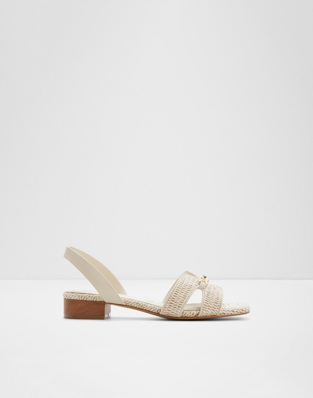 Aldo ravne sandale BLAIKE TEX RAFFIA - bijela