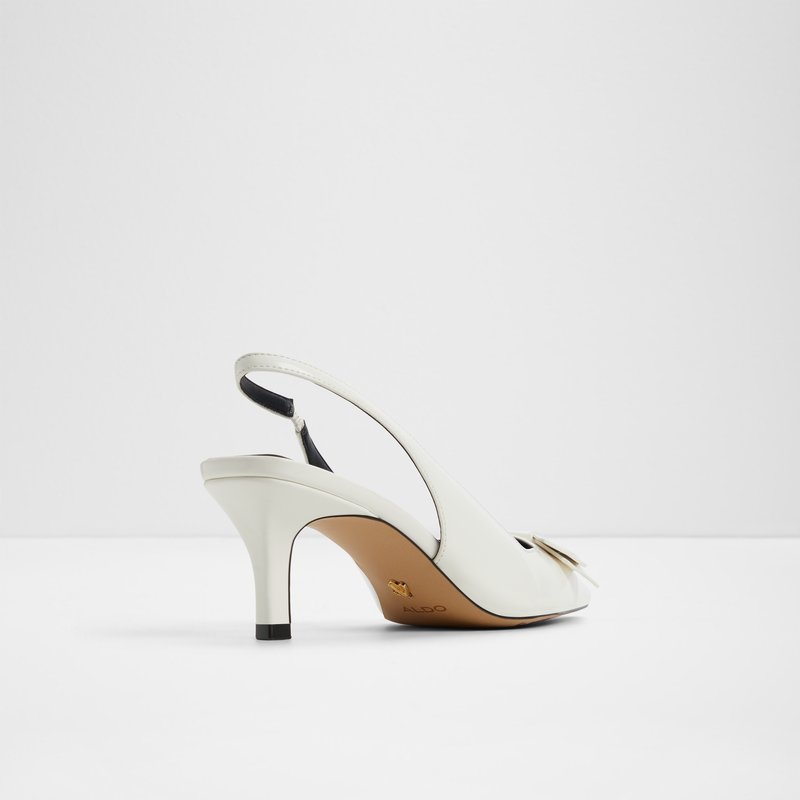 Aldo cipele na srednje visoku petu BLAINE SYN SHINY - bijela 6