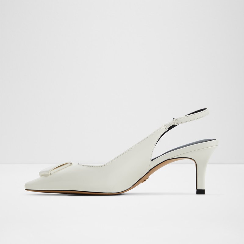 Aldo cipele na srednje visoku petu BLAINE SYN SHINY - bijela 2