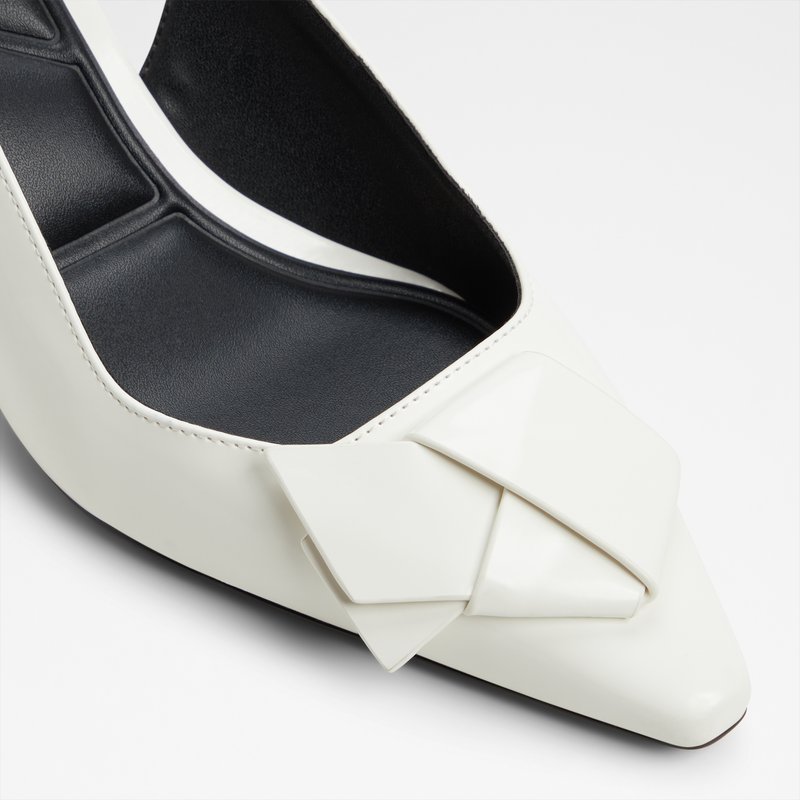 Aldo cipele na srednje visoku petu BLAINE SYN SHINY - bijela 4