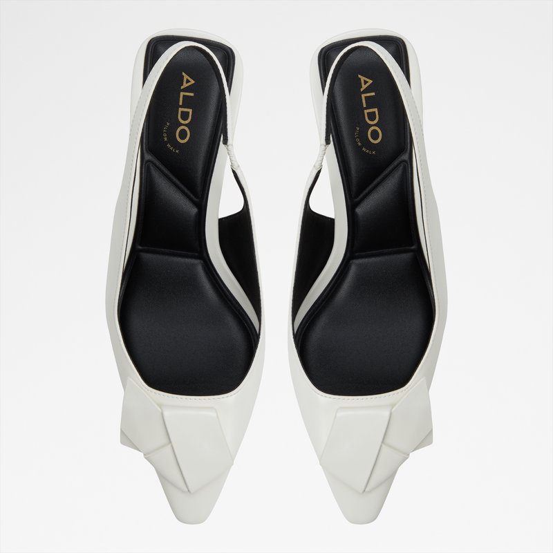 Aldo cipele na srednje visoku petu BLAINE SYN SHINY - bijela 5